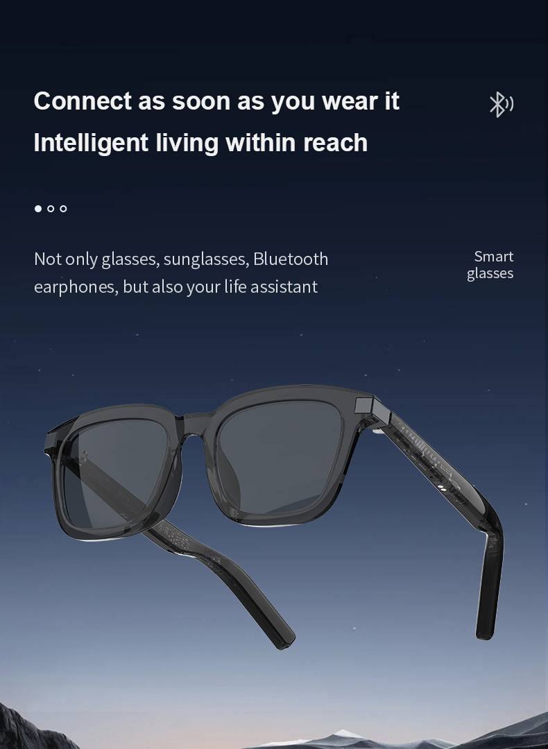 G06 Smart Glasses: Bluetooth & AI Assistant, Noise Cancellation, Long Battery Life_voghion.com