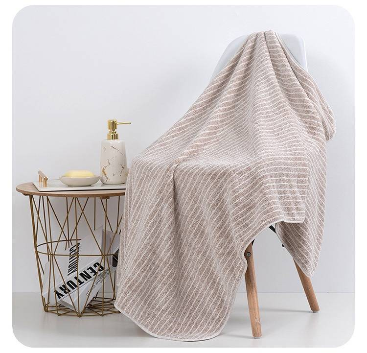 Serviette de bain surdimensionnée en polaire corail épaisse - Super absorbante, séchage rapide, sans peluches_voghion.com