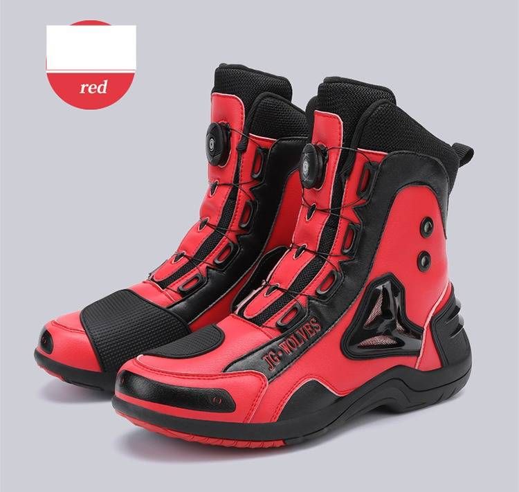 Botas de motociclismo masculinas e femininas - Botas de trabalho antiderrapantes, duráveis e longas para montanha, corrida e deslocamento - Tamanhos 37-47_voghion.com