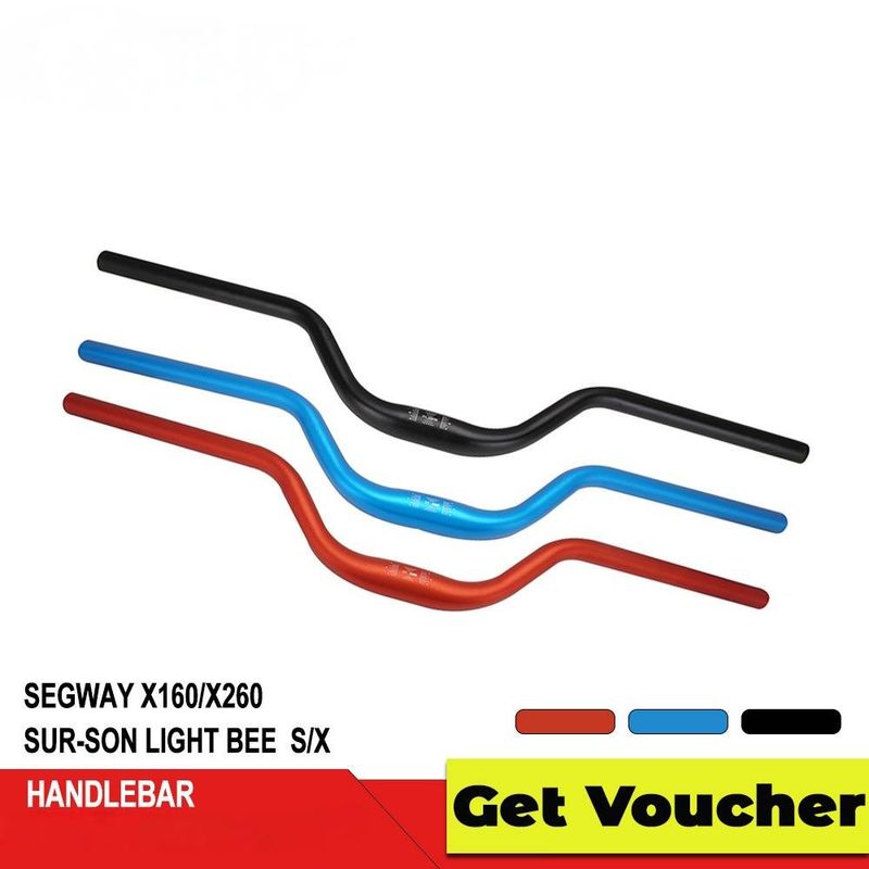 Aluminum Alloy Motorcycle Handlebar - High-Rise Off-Road Bike Handlebars For Enhanced Control & Comfort (74x11x4cm, Black/Red/Blue)_voghion.com