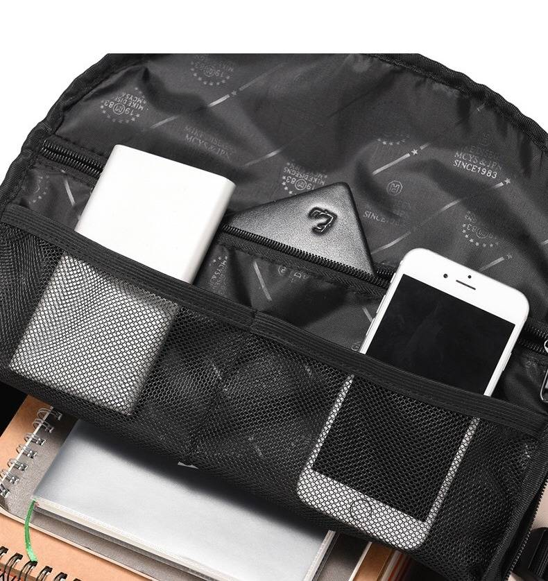 Lightweight Nylon Backpack For Travel, School & Work - Waterproof 14-Inch Laptop Compartment, Breathable Padded Straps, 36-55L Capacity_voghion.com