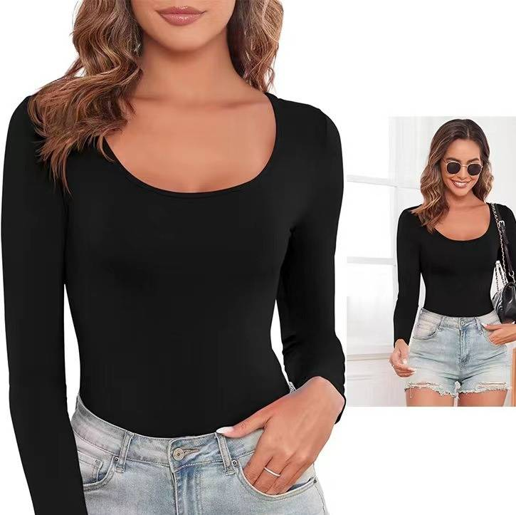 Nahtloser trägerloser Shapewear-Bodysuit – Bauchkontrolle und Brustunterstützung, Ganzkörperformer für Damen, ultra-dehnbare, schlankmachende Langarmshirts_voghion.com