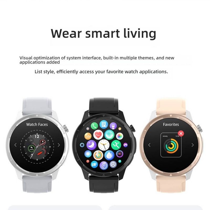 Smartwatch per donne e uomini: schermo TFT rotondo da 1,39", chiamate Bluetooth, monitoraggio dell'ossigeno nel sangue/frequenza cardiaca, monitoraggio del sonno, batteria con durata di 14 giorni_voghion.com