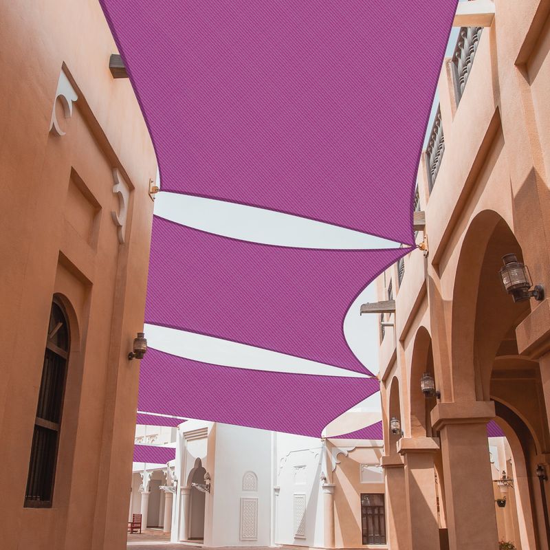 13'x10' Rectangle Sun Shade Sail/Red Purple_voghion.com