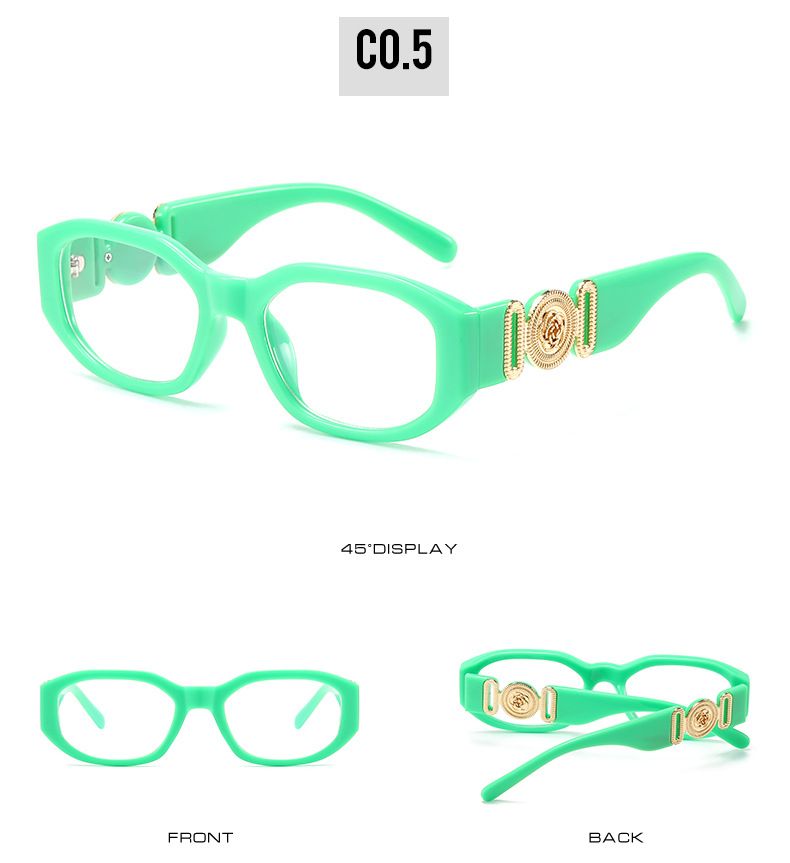 Damenbrillen Moderne Retro-Sonnenbrillen High-End-Damen-INS-Stil All Match Trendy Flat Glasses_voghion.com