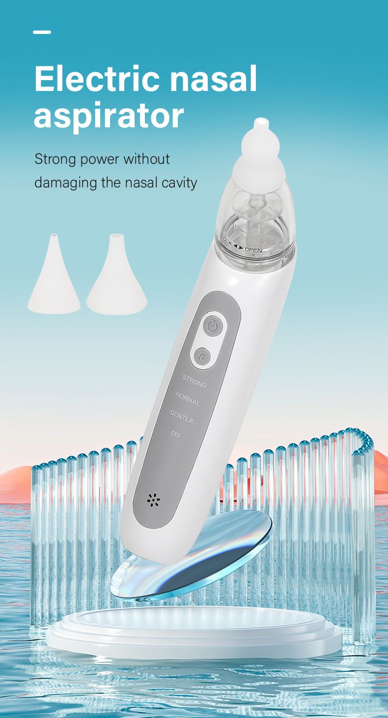 Aspirateur nasal électrique multifonctionnel pour nouveau-né, nettoyeur nasal portatif à haute puissance d'aspiration._voghion.com