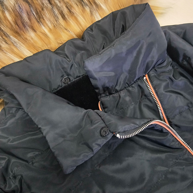 Damkläder bomullsrock för kvinnor pälskrage dragkedja stil bomullsrock förtjockad varm kappa för kvinnor_voghion.com