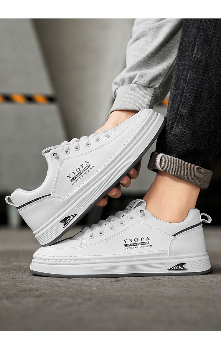 Atmungsaktive Freizeit-Sneaker für Herren – leichte Slip-On-Schuhe in Weiß für den Sommer, modische Low-Top-Loafer mit Schnürung und bequemer EVA-Innensohle_voghion.com