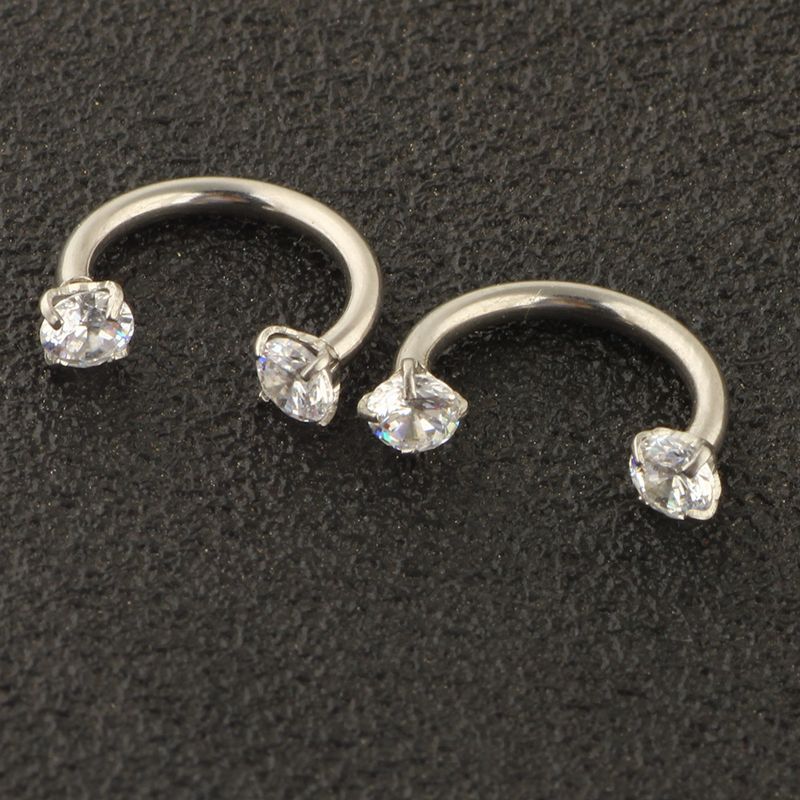 heißes 6-teiliges Set Edelstahl Zirkon Augenbrauen Nagel Augenbrauen Ring Lippennagel Nasennagel Piercing Schmuck_voghion.com