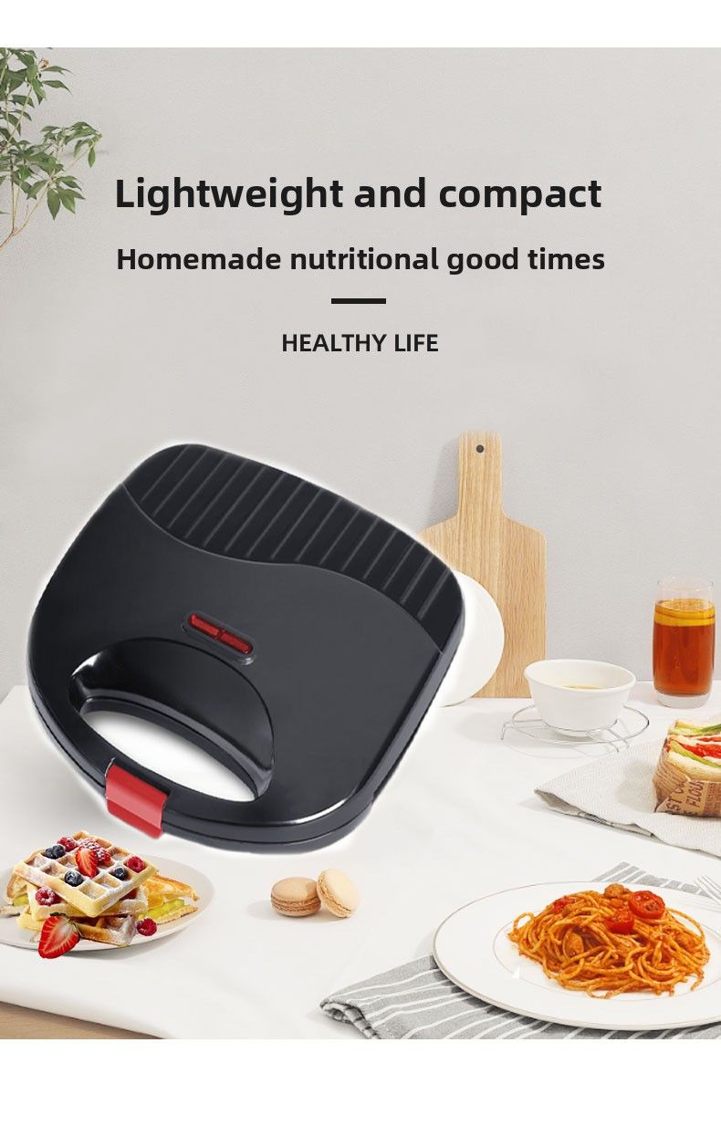 Manufacturer Wholesale Bread Press Machine US Standard Waffle Sandwich Panini Breakfast Maker Grill Electric Griddle_voghion.com