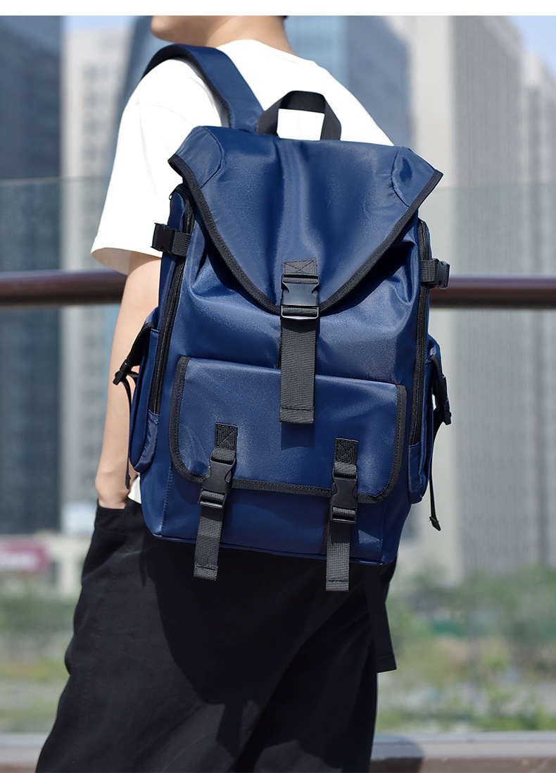 New Casual Backpack for Men, Simple and Large Capacity Backpack, Anti-theft and Pressure Resistant Backpack for Men's Travel Backpack_voghion.com