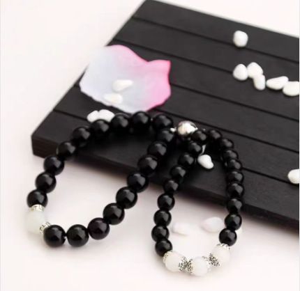 Bracelet en bois de style chinois avec perles et niche, simple et personnalisé, multicouche, pour étudiante_voghion.com