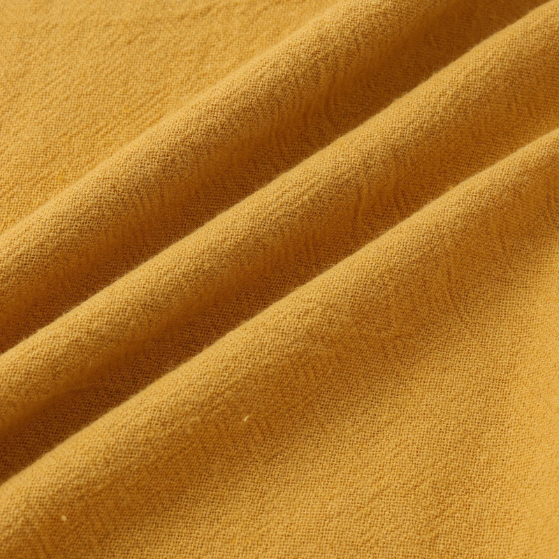 Camicia a maniche corte casual alla moda di grandi dimensioni in lino di cotone sciolto tinta unita estate 2023 dei nuovi uomini_voghion.com