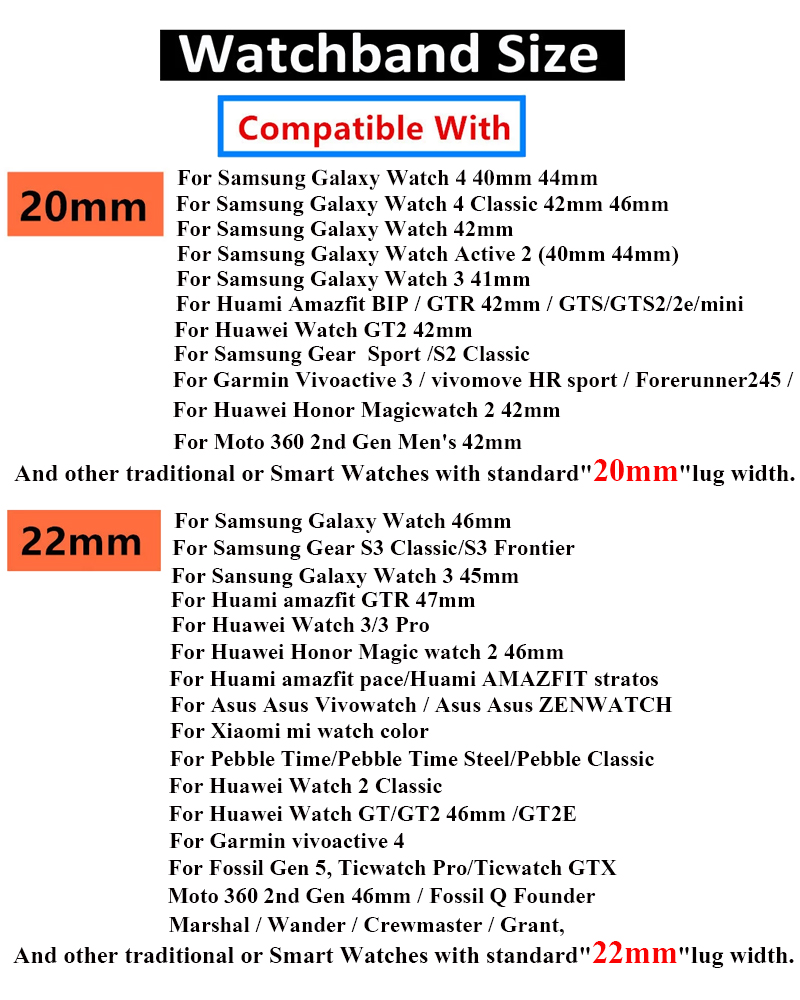 20mm 22mm Silikonband fir Samsung Galaxy Watch 4 Strap Correa Amazfit Bip 3/GTS/2/2e/3/2 Mini GTR 2e 3 GT2 Pro Bracelet GT2E_voghion.com