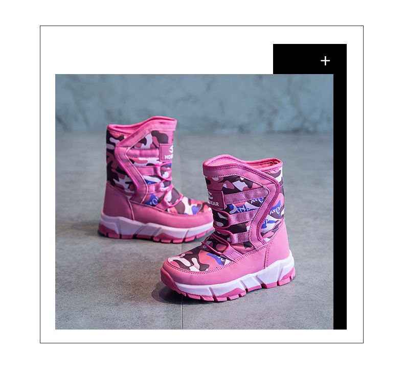 Kinder Schneeschuhe Jungen Stiefel Winter neue Samt Baumwollstiefel Baby warme Mädchen Schuhe_voghion.com