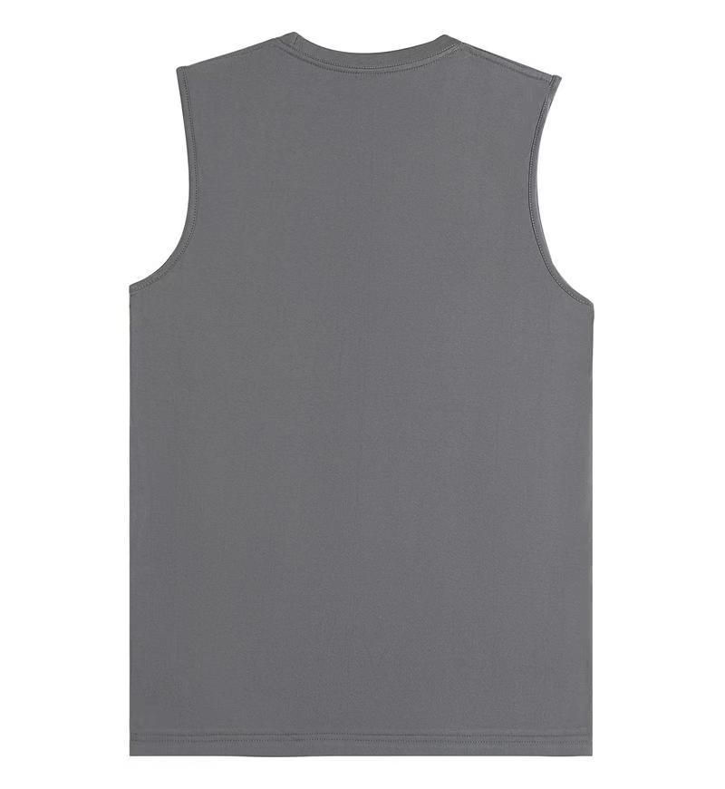 Unbeatable Quality Summer 230g Pure Cotton Men's Tank Top Loose White Inner Shoulder Sports Fitness Versatile Sleeveless T-shirt For Men_voghion.com