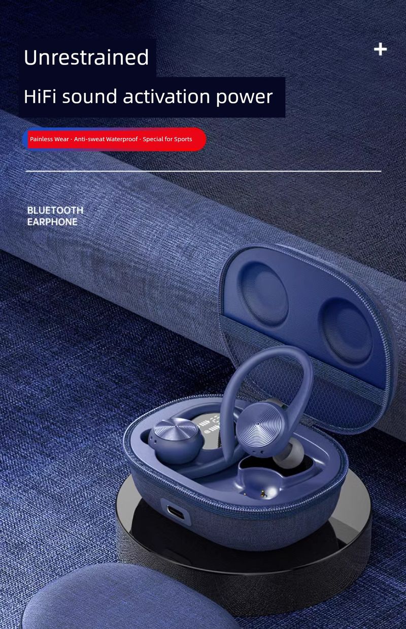 Auricolare Bluetooth originale J92 Sport Non può perdere la qualità del suono Riduzione intelligente del rumore Display digitale di potenza_voghion.com