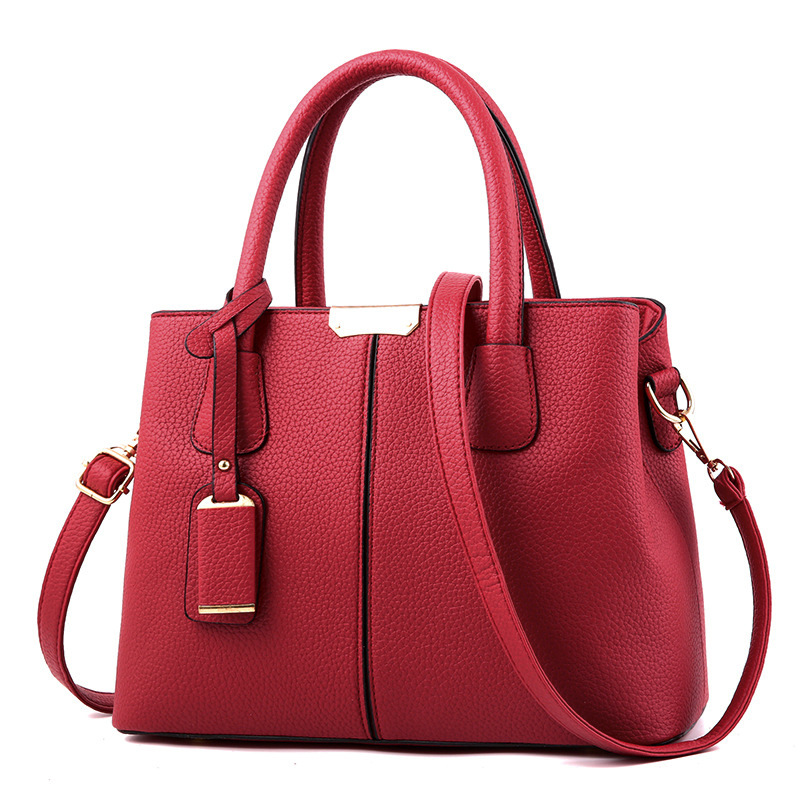 Borsa a tracolla singola da donna con motivo litchi, 2024_voghion.com