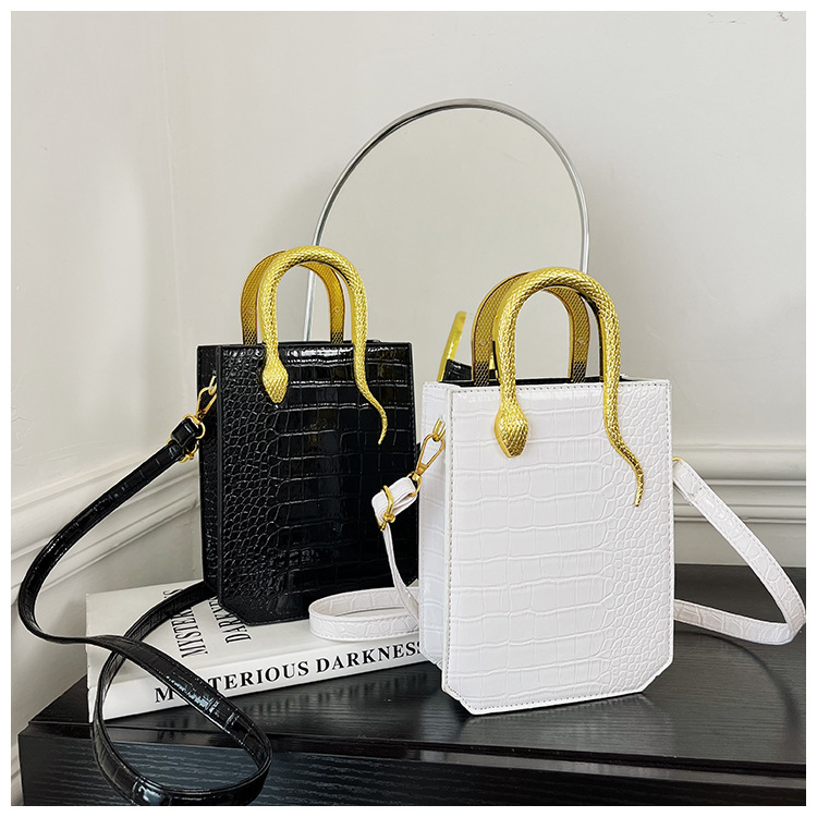 Autumn and winter new network red Korean version of stone personality ins bright face Tote hand bill shoulder crossbody bag_voghion.com