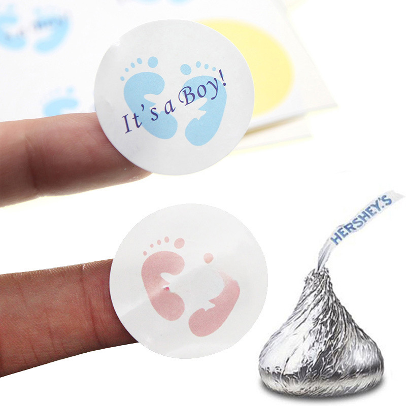 100 Stickers 3x 3cm Boys and Girls Adhesive Stickers Seal Label Candy Box Decorative Gift Bag Stickers_voghion.com