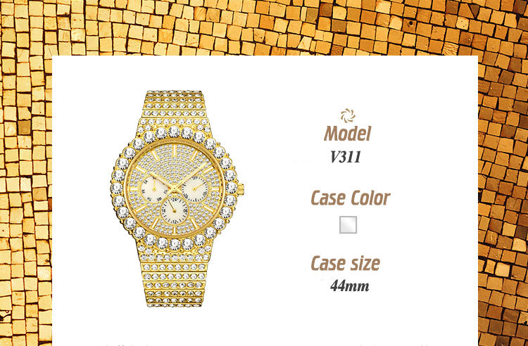 MISSFOX Europees en Amerikaans topmerk, hoogwaardig met diamanten bezette hiphopgypsy, multifunctioneel, lichtgevend, waterdicht herenhorloge met quartzhorloge_voghion.com