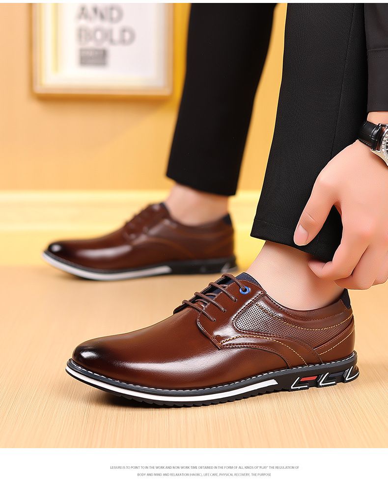 Mildon 9901 cross-border men's leather shoes men's large size 38-48 work Fashion OPP bag packaging without shoe box_voghion.com