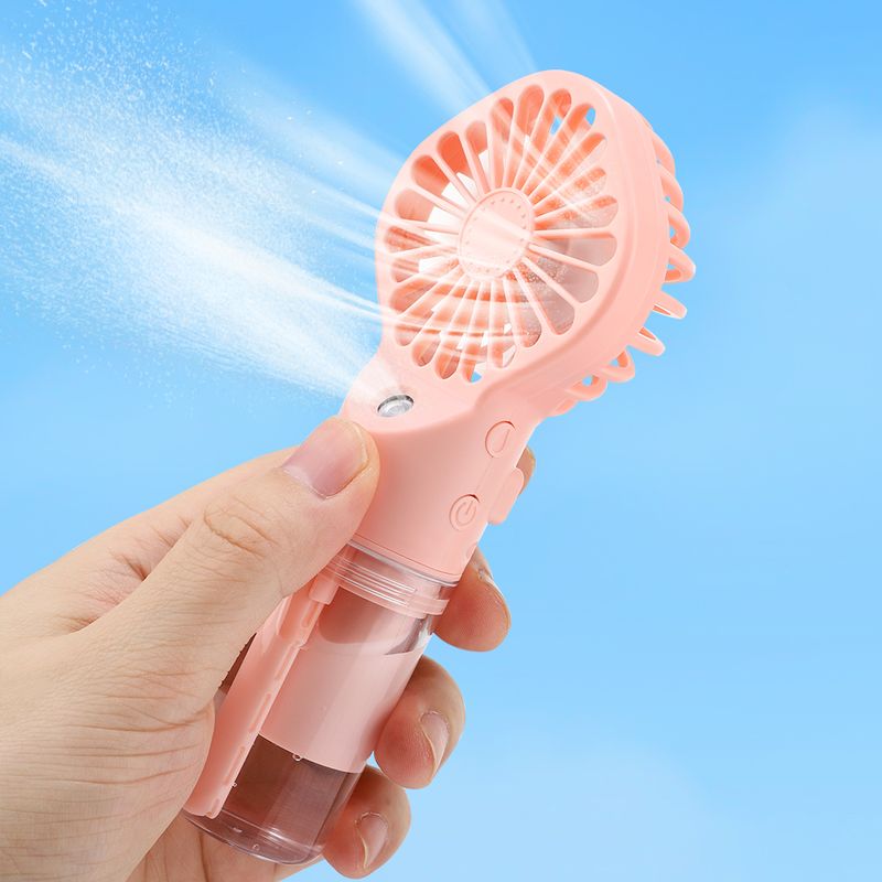 New Handheld Mini Air Conditioner USB Rechargeable Portable Mist Cooler Cooling Spray Humidifier Fan For Home Office_voghion.com