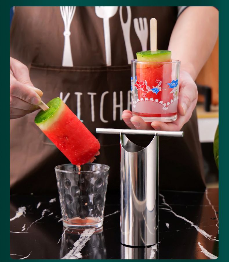 304 Stainless Steel Watermelon Corer Tool - Commercial Grade With Sharp Blade For Easy Seed Removal & Perfect Slices (Dishwasher Safe, Rustproof)_voghion.com