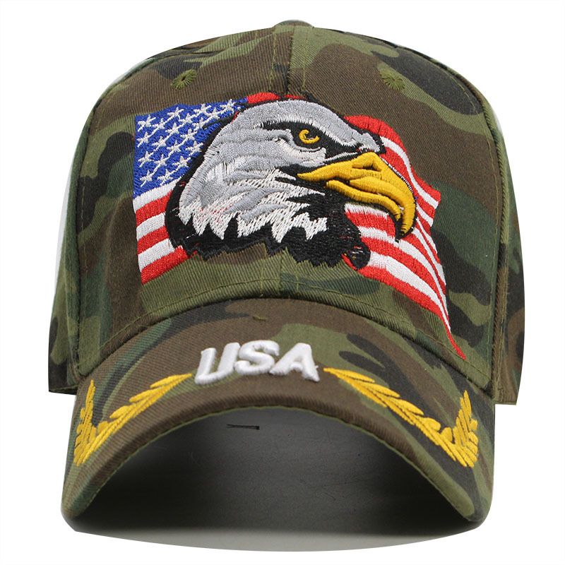 Eagle Embroidered Fashion Baseball Casual Versatile Duck Tongue Sunshade Hat_voghion.com