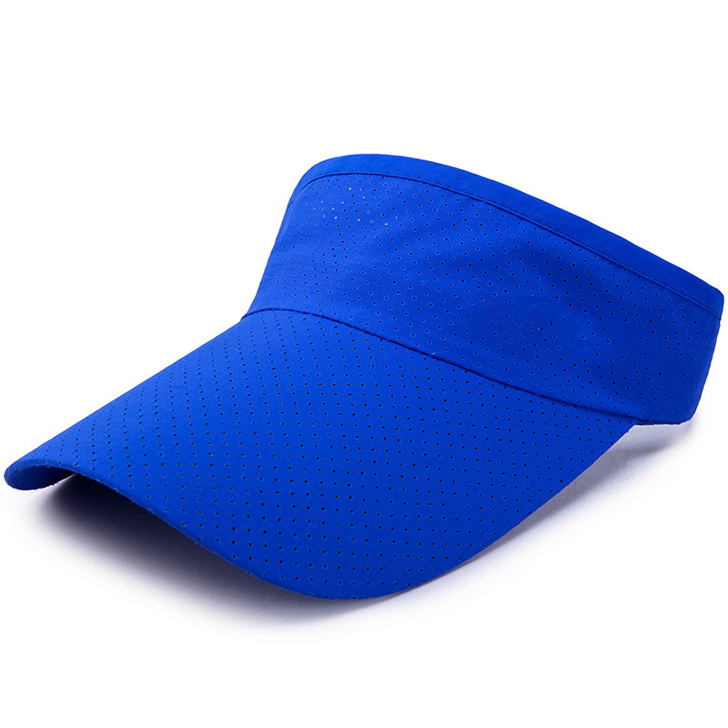 Summer Breathable Sun Hats Men Women Adjustable Visor UV Protection Empty Top Hat Solid Sports Tennis Golf Running_voghion.com