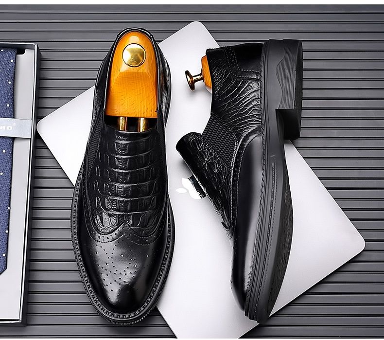 Voyage Cross-Border Dropshipping 2025 Primavera e Autunno Retro British Low-Top Genuine Derby Uomo Suola Spessa Casual Pelle_voghion.com