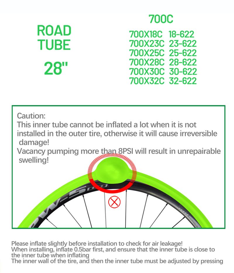 Cyclami Bicycle Ultra-light French Valve Tire Road Mountain Bike Riding Accessories TPU Inner Tube Cross-border_voghion.com