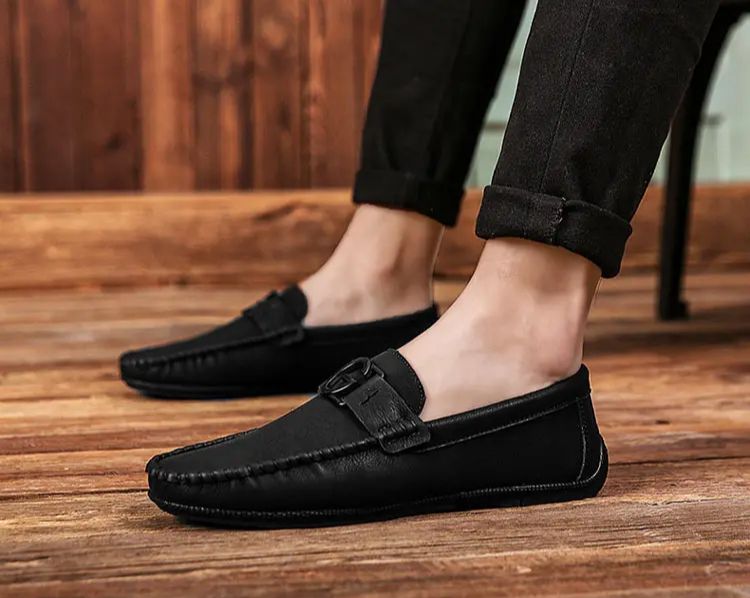 New Doudou Shoes Men's Small Leather Shoes Casual Lazy Shoes_voghion.com
