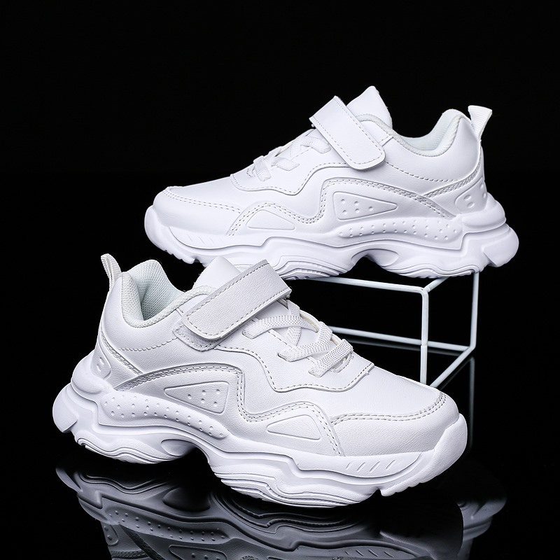 Boys, Mesh Faced Girls, Sports Shoes, Little Autumn Kindergarten Performance, Big Children's White Shoes_voghion.com
