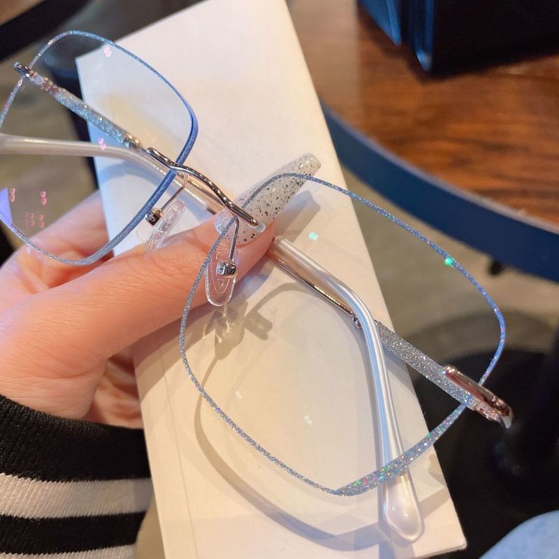 New style reading glasses fashion ladies starlight anti blue light reading glasses vibrato reading glasses eye protection_voghion.com