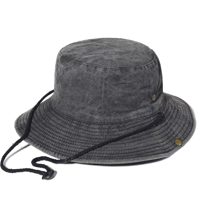 Neuheiten Angeln Wandern Sonne Männer Frauen Boonie Breite Krempe Outdoor Safari Sommer Kappe Baumwolle Eimer Hut_voghion.com
