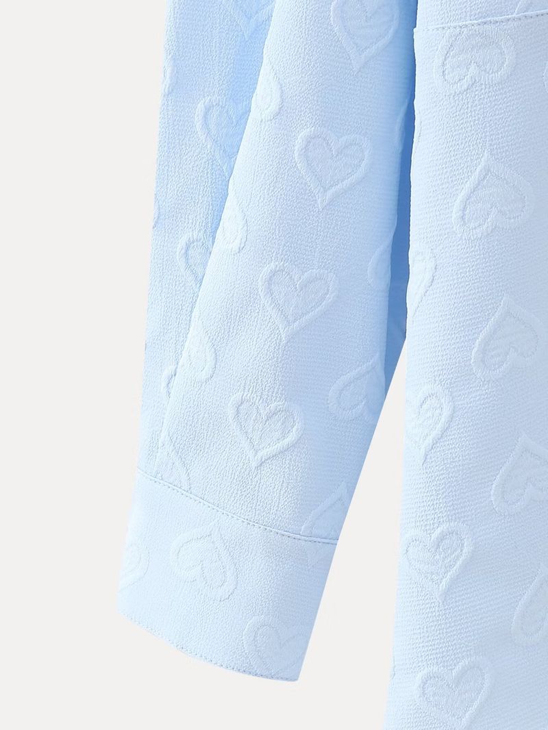 Camicia Love Jacquard, nuovo stile primavera 2024 da donna_voghion.com