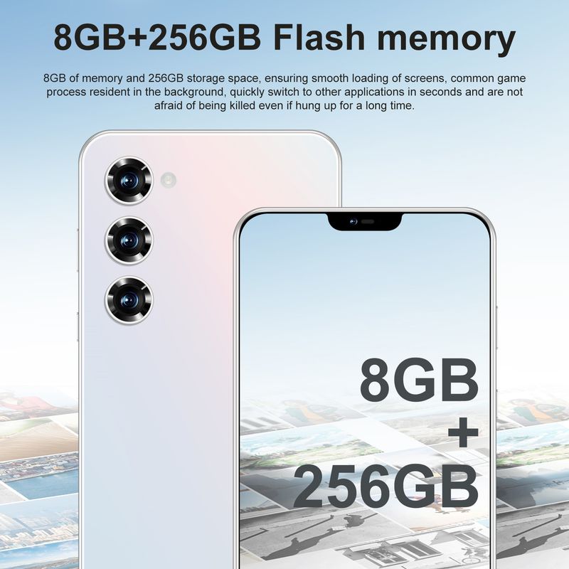 Hot Selling S24+phone 8+256G 7.3-inch Notch Screen Android Phone Meikeduo OZON Available_voghion.com