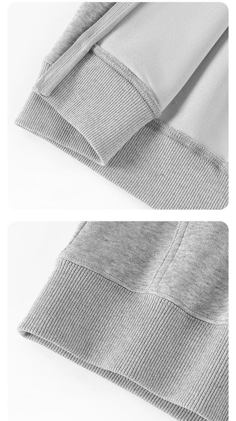 Unisex Oversized Zip-Up Hoodie – Embroidered Letter Patch & Streetwear Style_voghion.com