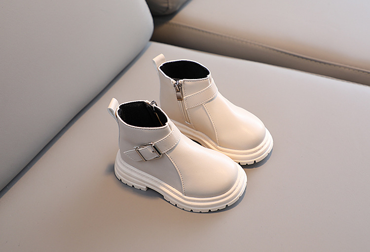 Barnskor Modestövlar för pojkar, flickor med mjuk sula, enkelstövelspänne_voghion.com
