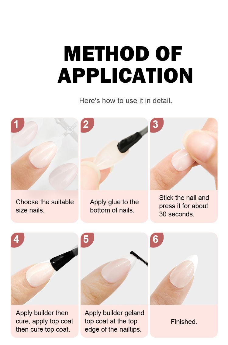 Nägel French Nail Sheet Nagel Patch Kurze Mandel Nagel Sheet Boxed 150_voghion.com