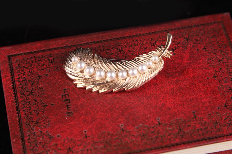 Spilla retrò con perle dorate in stile palazzo coreano, accessorio versatile per le donne_voghion.com
