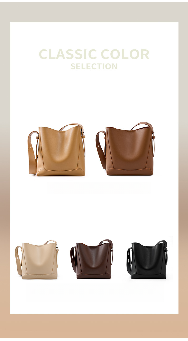 Borsa grande, nuova borsa da donna, borsa a tracolla, tracolla singola in pelle, borsa a secchiello per pendolari di grande capacità_voghion.com