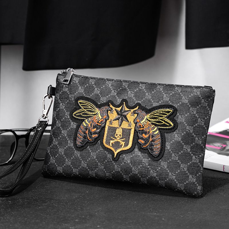 Pochette et portefeuille pour homme, grand sac fourre-tout de 9,8 pouces, élégant et fonctionnel, 2 couleurs, idéal pour un usage quotidien_voghion.com