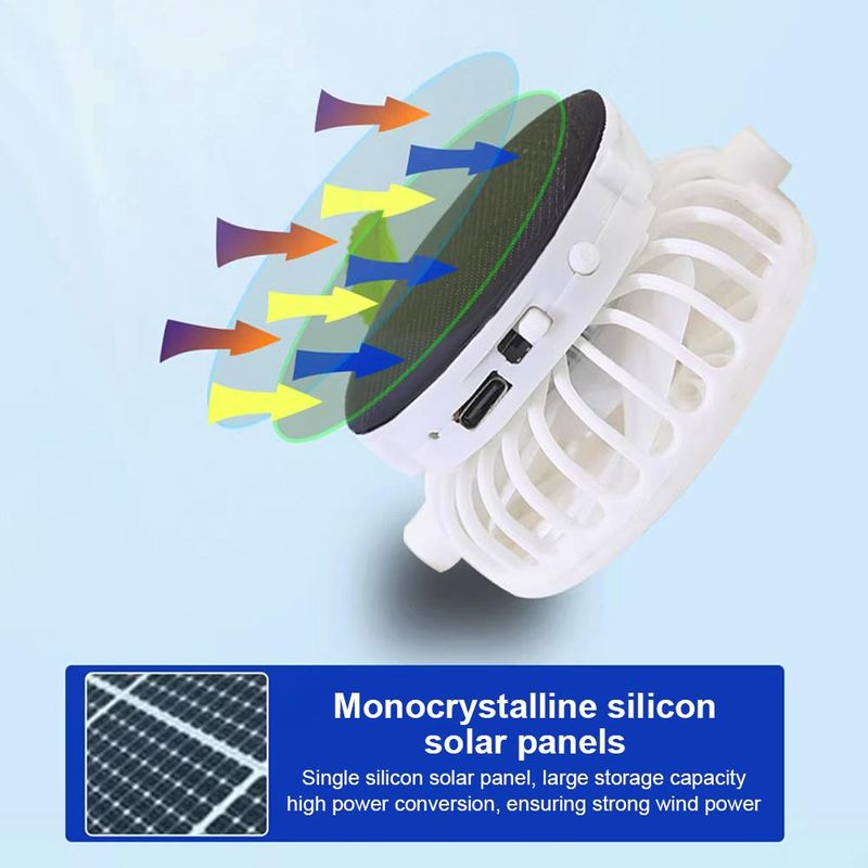 Removable Solar Fan Hat - Outdoor Sunshade Cap_voghion.com