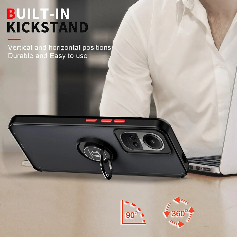 Rotatable bracket Phone case for 10 Reno10 9 Pro + Reno 8T 8 7Z 7 Lite 6 5 Ring Car Holder Cover_voghion.com