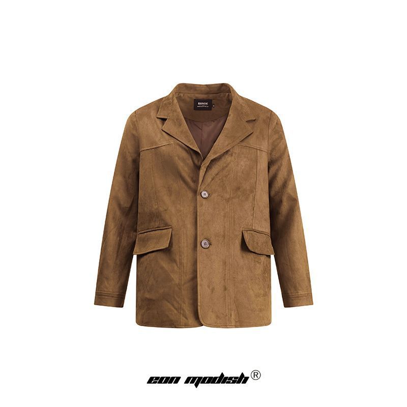 Eon Modish 25 Autumn New American Fashion High Street Simple Loose Blazer_voghion.com