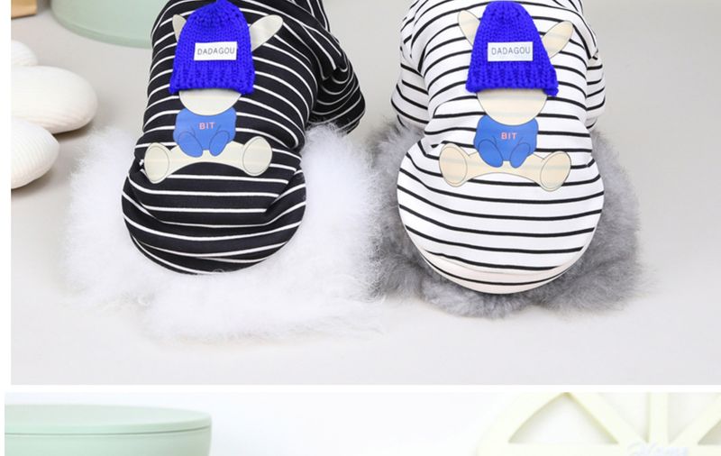 Roupas novas para animais de estimação, outono e inverno, para cães e gatos, moletom de duas pernas, suéter de lã, moletom com capuz de coelho 22_voghion.com