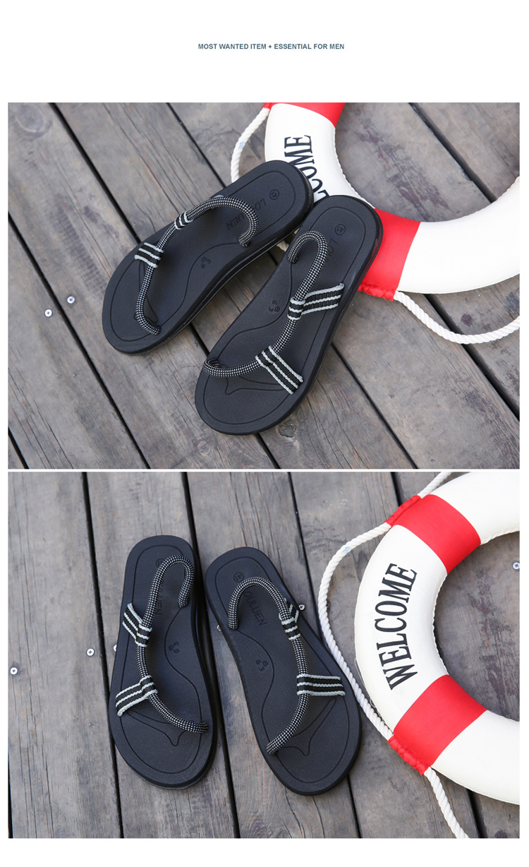 Infradito da uomo, con comodo supporto per l'arco plantare, scarpe estive aperte in punta, sandali_voghion.com