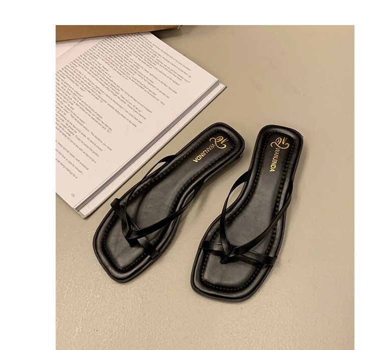 Flache Flip-Flops für Damen – Modische Sommer-Sandalen mit schlankmachendem Design, vielseitige, lässige Zehentrenner für den Außenbereich_voghion.com